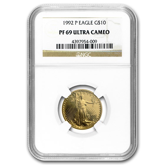 1992-P 1/4 oz Proof American Gold Eagle PF-69 UCAM NGC 1992-P 1/4 oz Proof American Gold Eagle PF-69 UCAM NGC