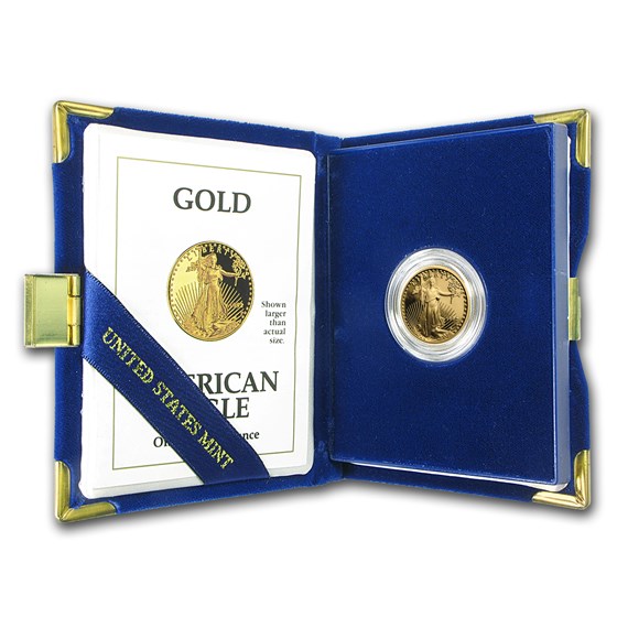 1992-P 1/4 oz Proof American Gold Eagle (w/Box & COA) 1992-P 1/4 oz Proof American Gold Eagle (w/Box & COA)