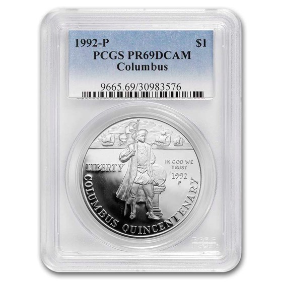 1992-P Columbus Quincentenary $1 Silver Commem PR-69 PCGS