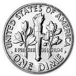 1992-P Roosevelt Dime 50-Coin Roll BU