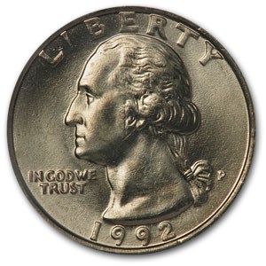 1992-P Washington Quarter BU