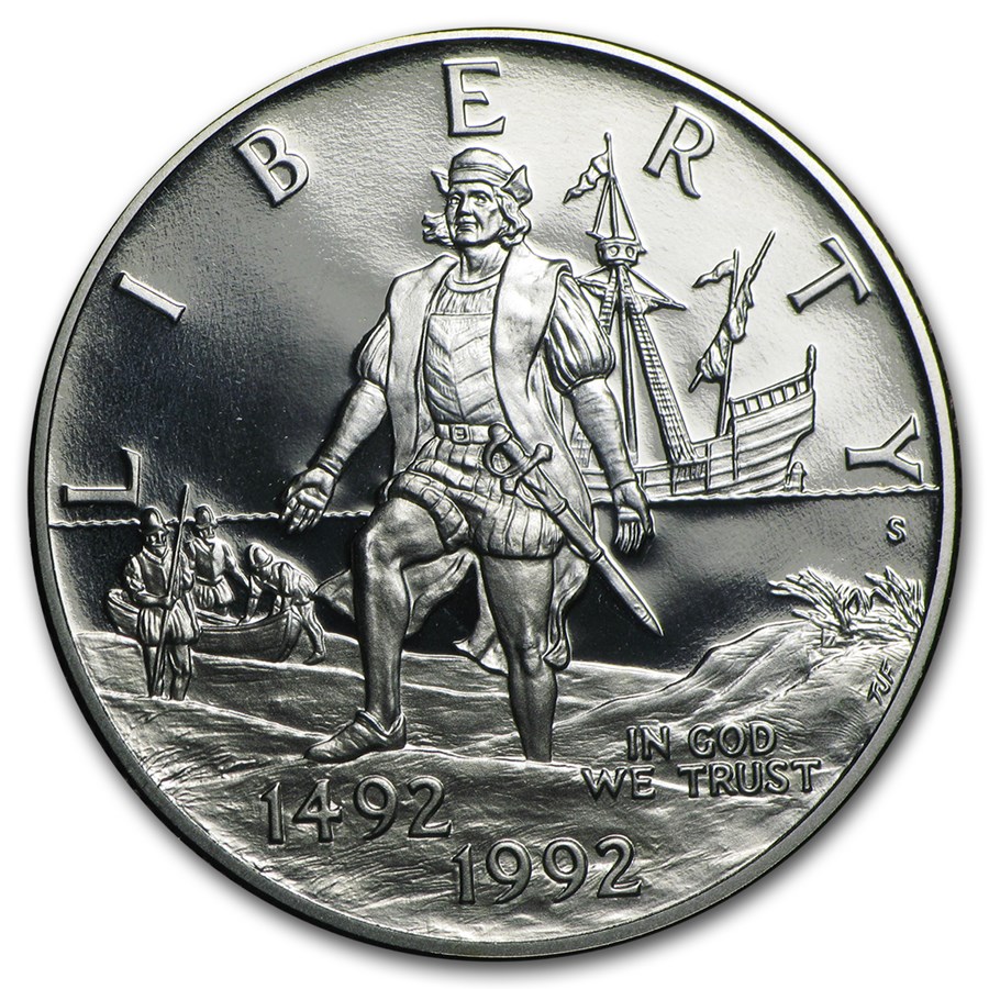 1992-S Columbus Quincentenary 1/2 Dollar Clad Prf (Capsule only)
