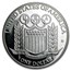 1992-S Olympic Baseball $1 Silver Commem Proof (w/Box & COA)