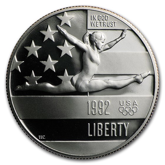 1992-S Olympic Gymnast 1/2 Dollar Clad Proof (Capsule Only) 1992-S Olympic Gymnast 1/2 Dollar Clad Proof (Capsule Only)