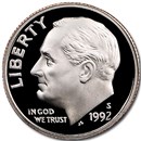 1992-S Roosevelt Dime Gem Proof