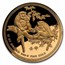 1992 Singapore 12 oz Proof Gold Singold Monkey