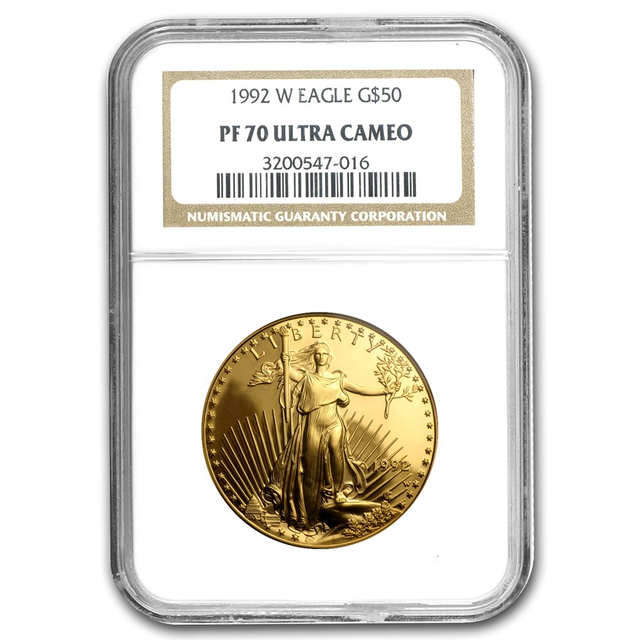 1992-W 1 oz Proof American Gold Eagle PF-70 UCAM NGC