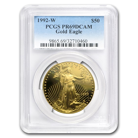 1992-W 1 oz Proof American Gold Eagle PR-69 DCAM PCGS