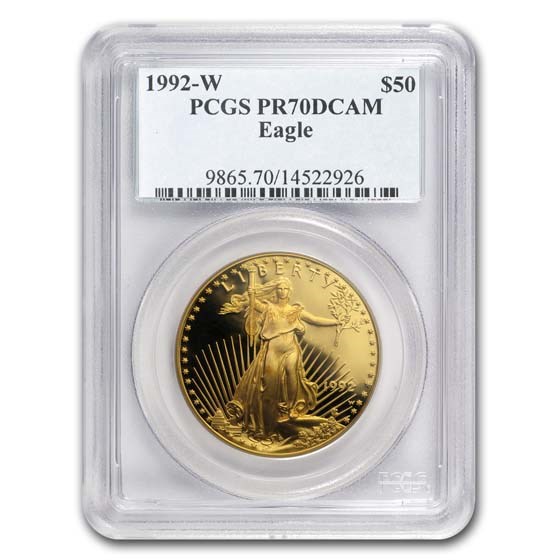 1992-W 1 oz Proof American Gold Eagle PR-70 PCGS 1992-W 1 oz Proof American Gold Eagle PR-70 PCGS