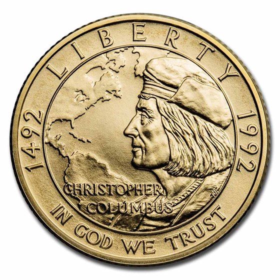 1992-W Gold $5 Commem Columbus Quincentenary BU (w/Box & COA) 1992-W Gold $5 Commem Columbus Quincentenary BU (w/Box & COA)