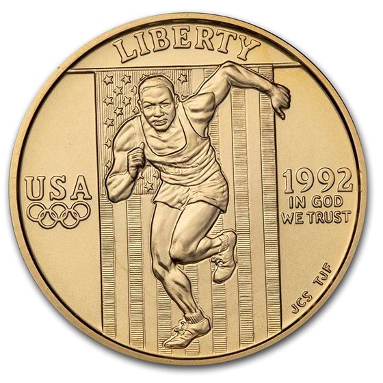 1992-W Gold $5 Commem Olympic BU (Capsule Only) 1992-W Gold $5 Commem Olympic BU (Capsule Only)
