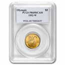 1992-W Gold $5 Commem Olympic PR-69 PCGS