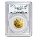 1992-W Gold $5 Commem Olympic PR-70 PCGS
