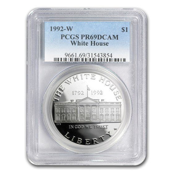 1992-W White House $1 Silver Commem PR-69 PCGS 1992-W White House $1 Silver Commem PR-69 PCGS