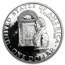 1992-W White House $1 Silver Commem Proof (Capsule Only)