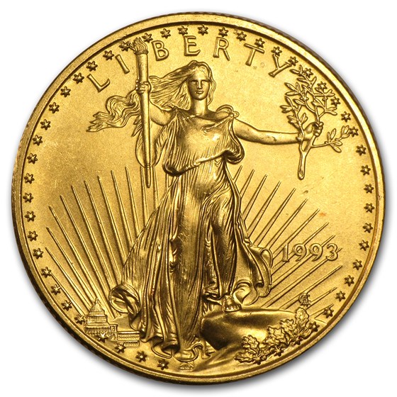1993 1/2 oz American Gold Eagle BU