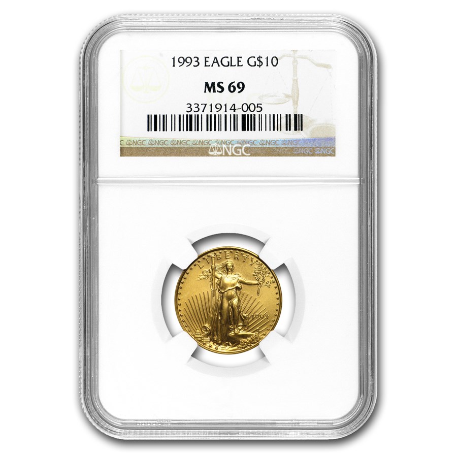 1993 1/4 oz American Gold Eagle MS-69 NGC