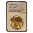 1993 1 oz American Gold Eagle MS-69 NGC (Partial Collar) 1993 1 oz American Gold Eagle MS-69 NGC (Partial Collar)