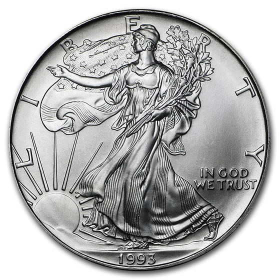 1993 1 oz American Silver Eagle BU
