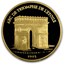 1993-1995 4-Coin France Gold/Silver Monuments Proof Set
