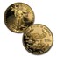 1993 4-Coin Proof American Gold Eagle Set (w/Box & COA)