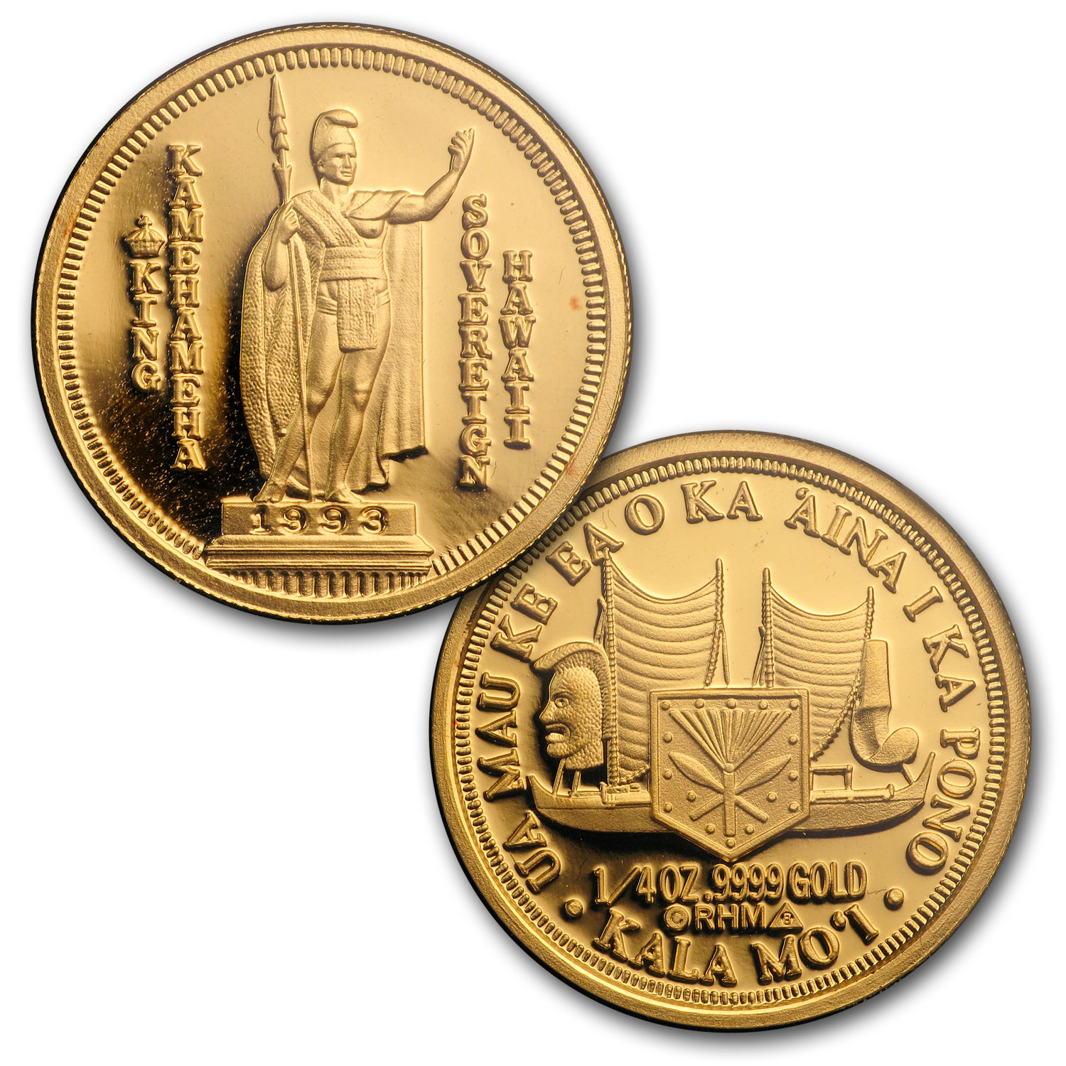 1993 4-Piece Hawaiian Gold & Silver Proof Set | eBay