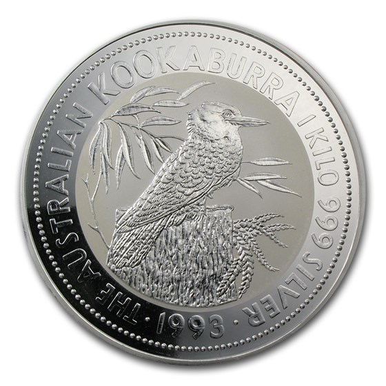 1993 Australia 1 kilo Silver Kookaburra BU 1993 Australia 1 kilo Silver Kookaburra BU