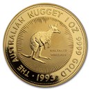1993 Australia 1 oz Gold Kangaroo BU
