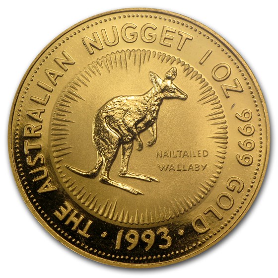 1993 Australia 1 oz Gold Nugget BU 1993 Australia 1 oz Gold Nugget BU