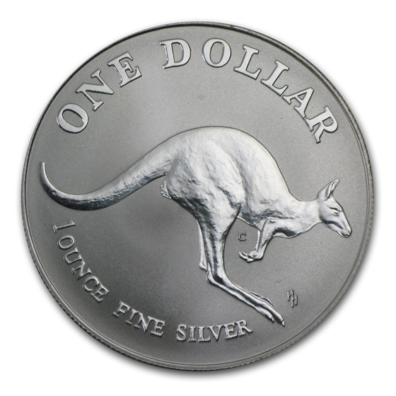 1993 Australia 1 oz Silver Kangaroo (In Capsule)