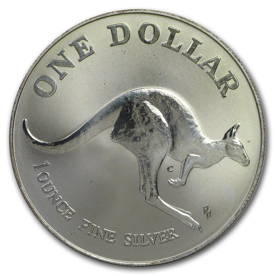 1993 Australia 1 oz Silver Kangaroo (Light Abrasions)