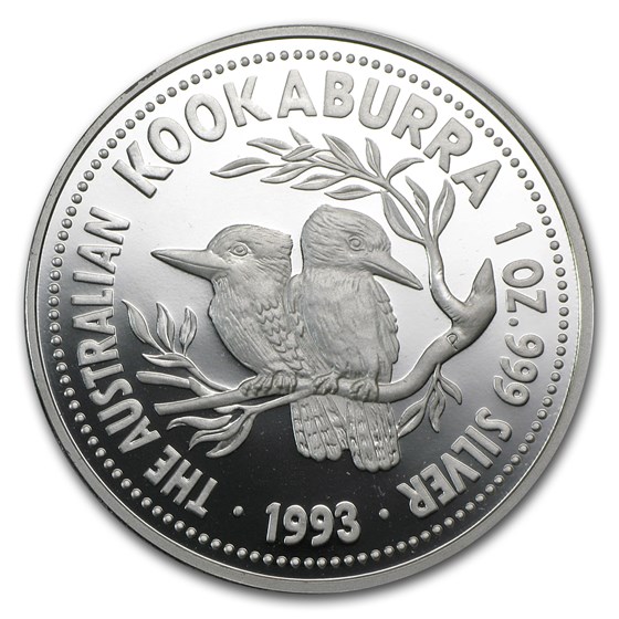 1993 Australia 1 oz Silver Kookaburra Proof