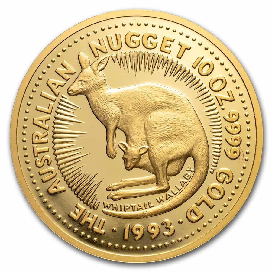 1993 Australia 10 oz Gold Nugget Proof