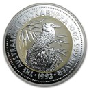 1993 Australia 10 oz Silver Kookaburra BU