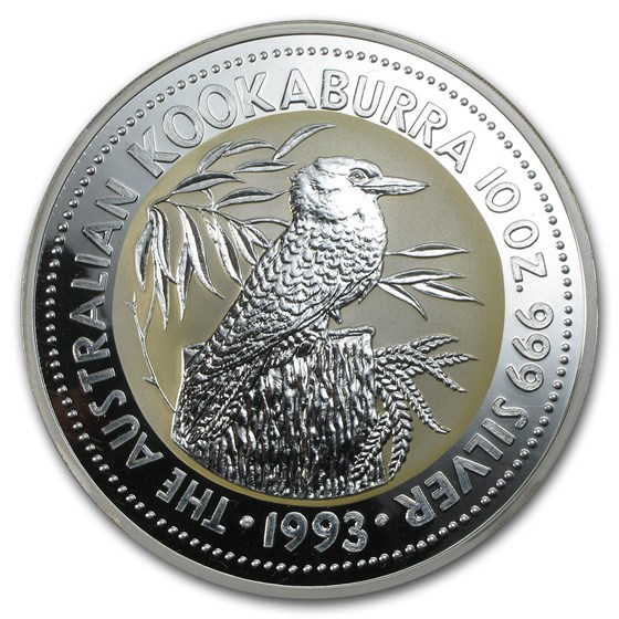 1993 Australia 10 oz Silver Kookaburra BU 1993 Australia 10 oz Silver Kookaburra BU
