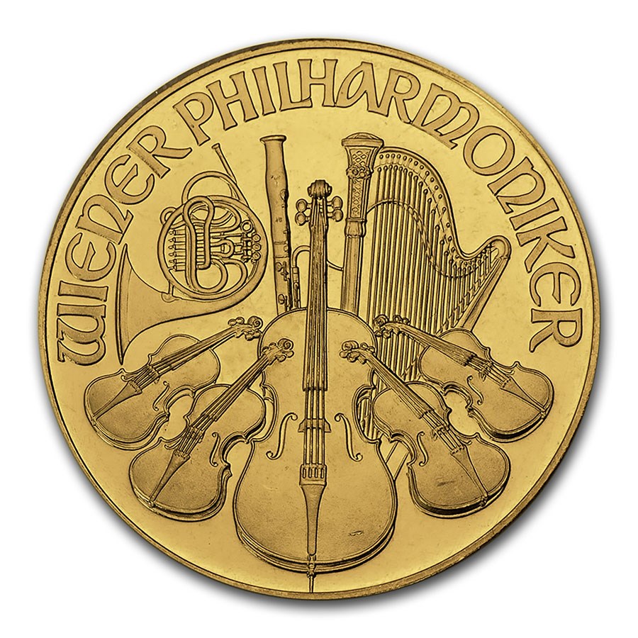 1993 Austria 1 oz Gold Philharmonic BU
