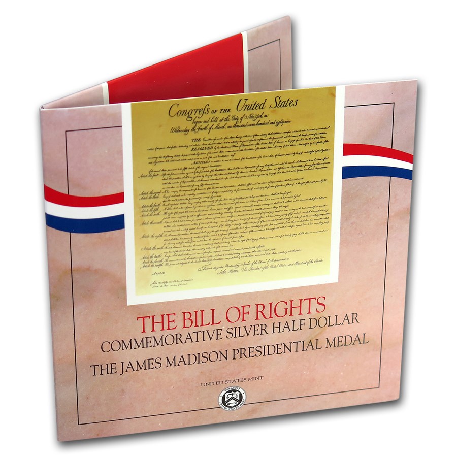 1993 Bill of Rights Coin & Medal Set BU (w/Box & COA)