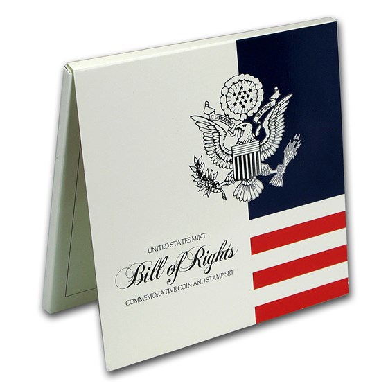 1993 Bill of Rights Coin & Stamp Set