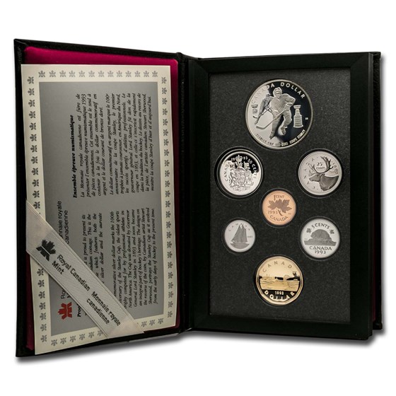 1993 Canada Proof Set (.375 ASW, Box & COA) 1993 Canada Proof Set (.375 ASW, Box & COA)