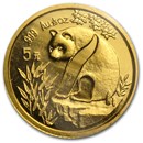 1993 China 1/20 oz Gold Panda Small Date BU (Sealed)