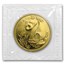 1993 China 1 oz Gold Panda Large Date BU (Sealed)