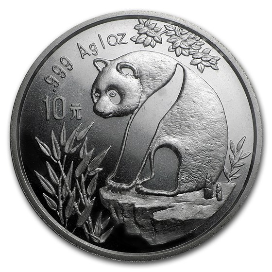 1993 China 1 oz Silver Panda Large Date BU (Sealed) 1993 China 1 oz Silver Panda Large Date BU (Sealed)