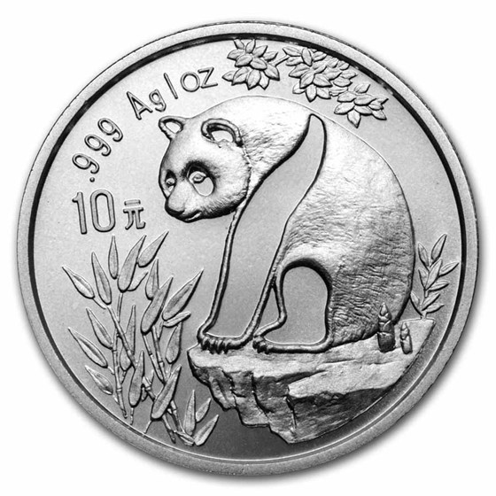 1993 China 3-Coin Silver and Copper Panda Set