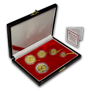 Buy 1993 China 5-Coin Gold Panda Proof Set (w/Box and COA) | APMEX