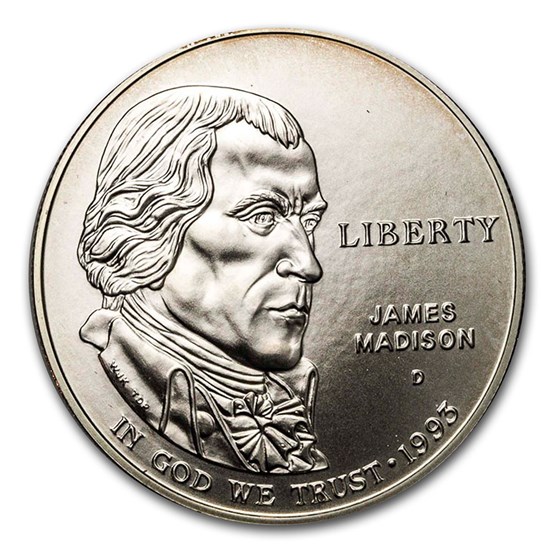 1993-D Bill of Rights $1 Silver Commem BU (w/Box & COA) 1993-D Bill of Rights $1 Silver Commem BU (w/Box & COA)