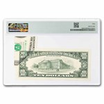 1993 (D-Cleveland) $10 FRN AU-50 PMG (Fr#2030-D) Foldover