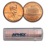 1993-D Lincoln Cent 50-Coin Roll BU