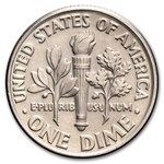 1993-D Roosevelt Dime 50-Coin Roll BU