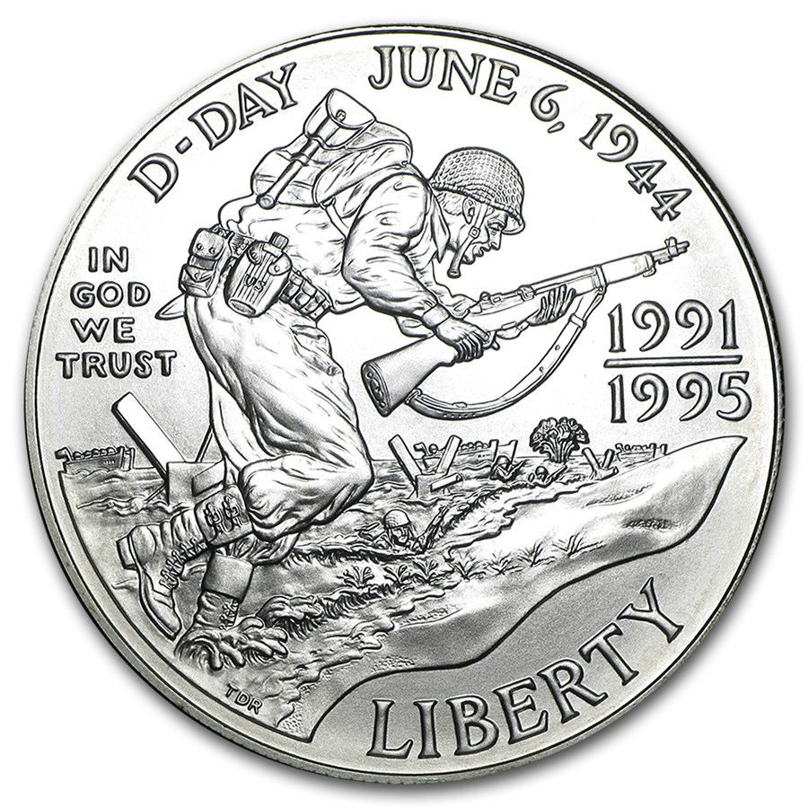 1993-D World War II $1 Silver Commem BU (Capsule Only)