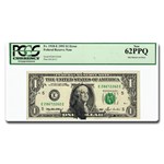 1993 (E-Richmond) $1 FRN CU-62 PPQ PCGS (FR#1918-E) Ink Error